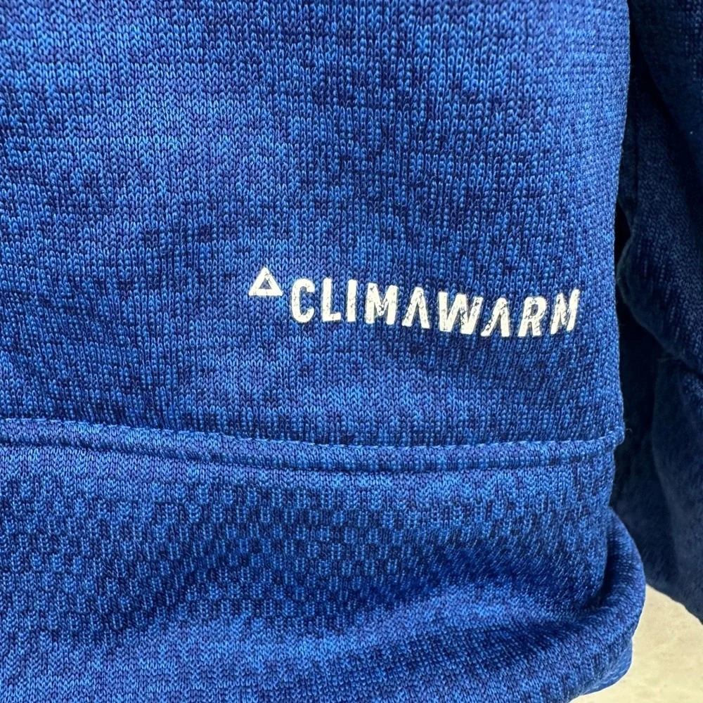 Adidas ClimaWarm Hoodie Full Zip Royal Blue Athletic Jacket Boys Medium M